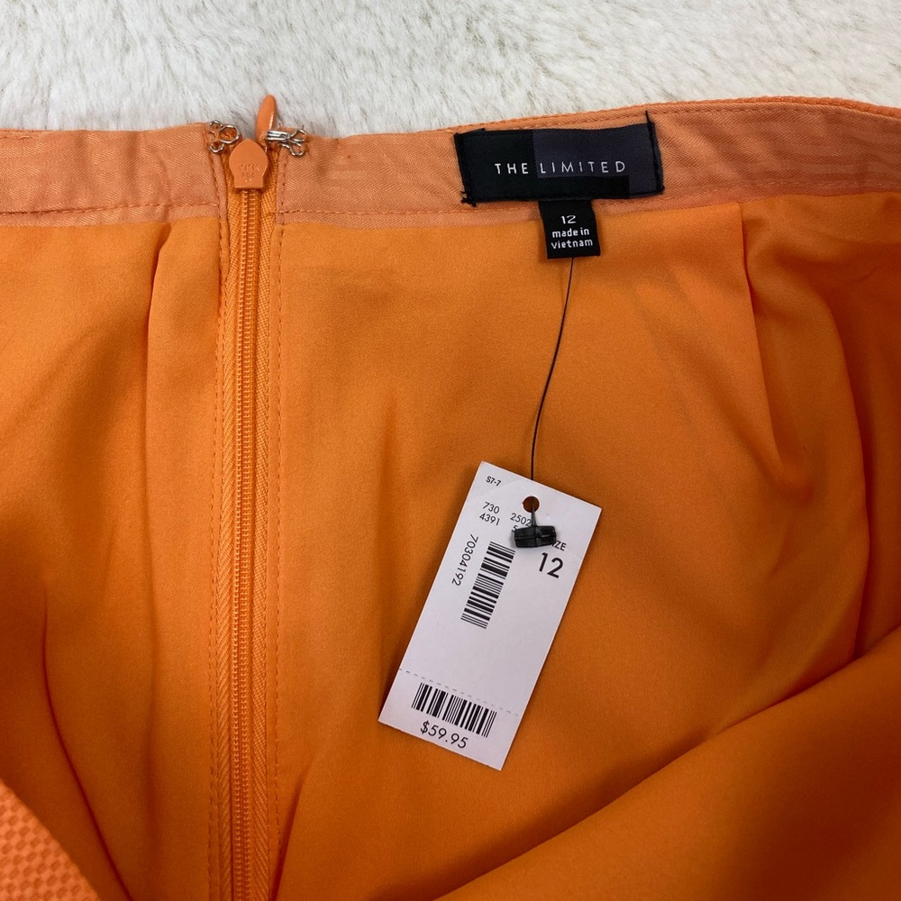 THE LIMITED Orange Pencil Skirt NWT | Size 12 - Picture 5 of 9